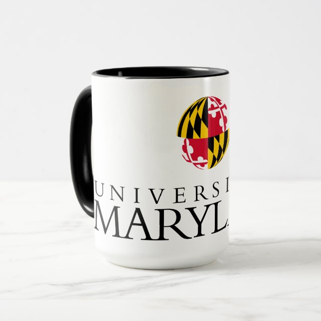 Maryland University Flag Sphere Logo Mug (Front Left)