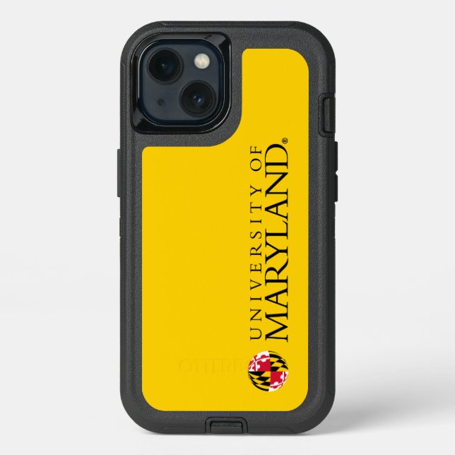 Maryland University Flag Sphere Logo Otterbox iPhone Case (Back)