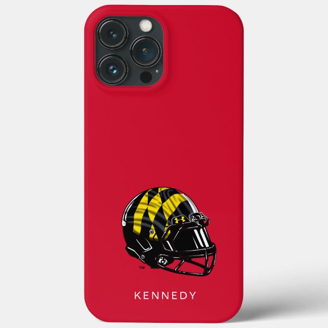 Maryland University Football | Add Your Name Case-Mate iPhone Case (Back)