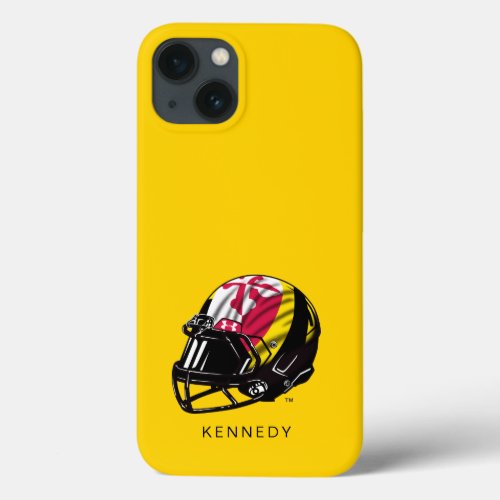 Maryland University Football  Add Your Name iPhone 13 Case