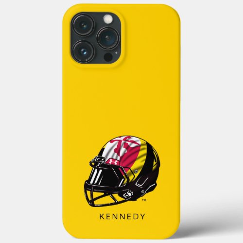Maryland University Football  Add Your Name iPhone 13 Pro Max Case