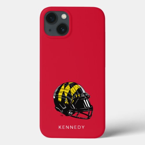 Maryland University Football Helmet  Add Your Nam iPhone 13 Case