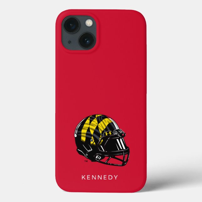 Maryland University Football Helmet | Add Your Nam Case-Mate iPhone Case (Back)