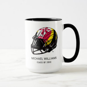 Maryland University Football Helmet Graduation Mug