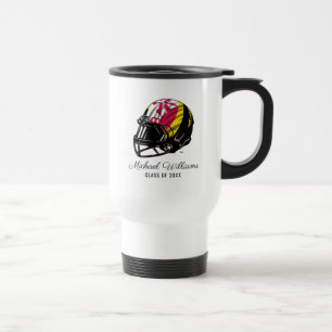 Maryland University Football Helmet Graduation Travel Mug