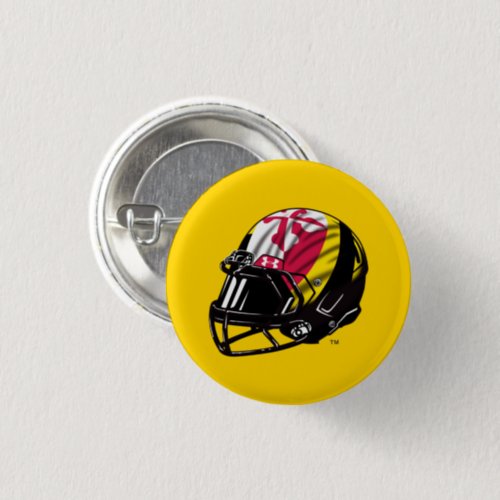 Maryland University Football Helmet Logo Button