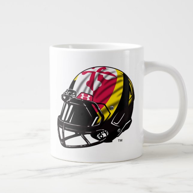 Maryland University Football Helmet Logo Giant Coffee Mug (Right)