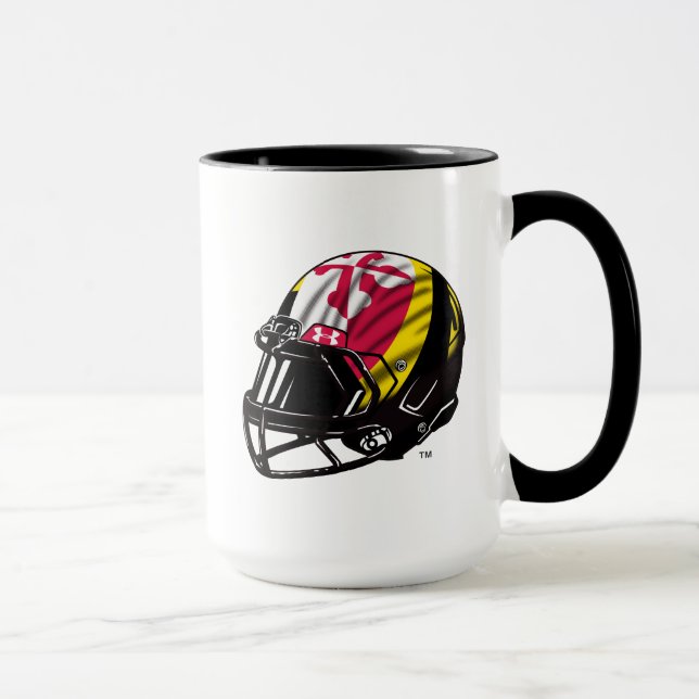 Maryland University Football Helmet Logo Mug (Right)