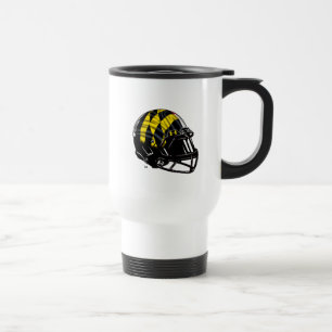 Maryland University Football Helmet Logo Travel Mug