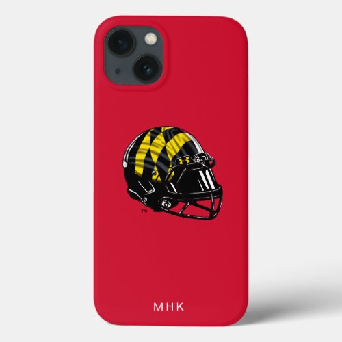 Maryland University Football Helmet  Monogram iPhone 13 Case