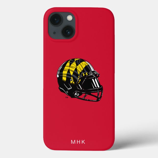 Maryland University Football Helmet | Monogram Case-Mate iPhone Case (Back)