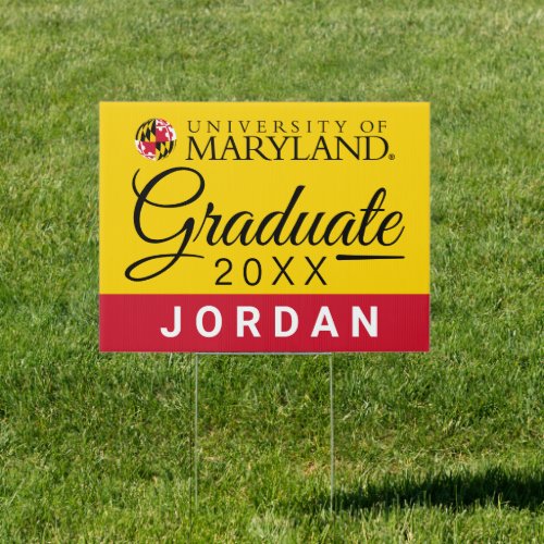 Maryland University  Graduate Sign