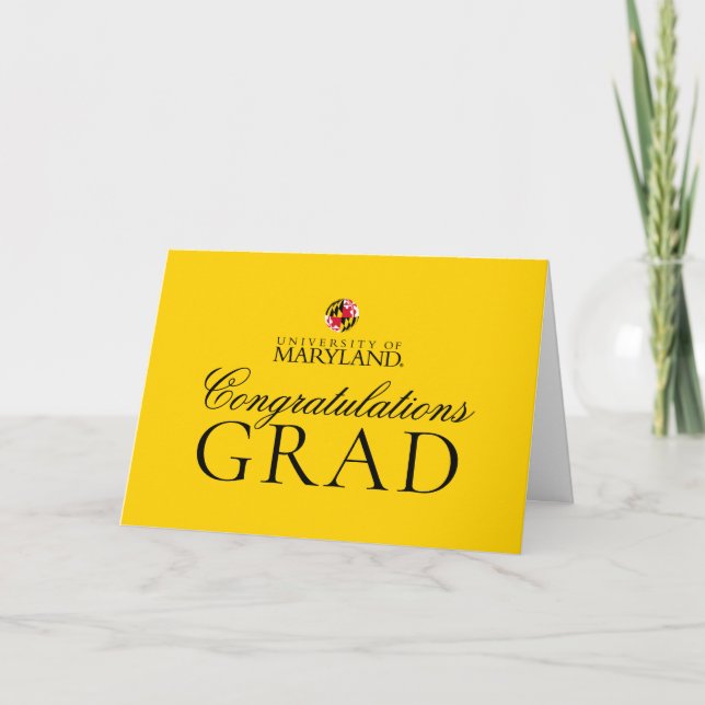 Maryland University | Graduation Card (Front)