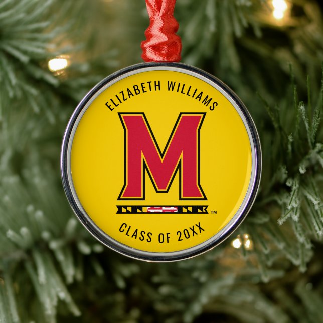 Maryland University | Graduation Metal Ornament (Tree)