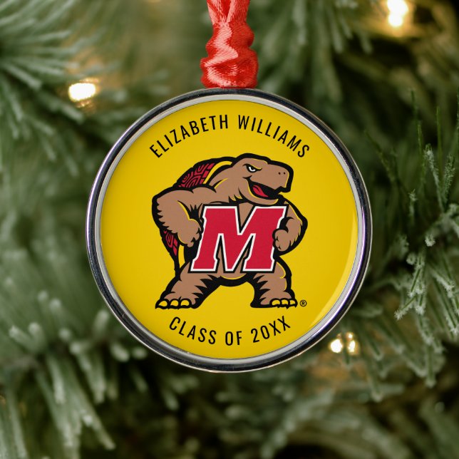 Maryland University | Graduation Metal Ornament (Tree)