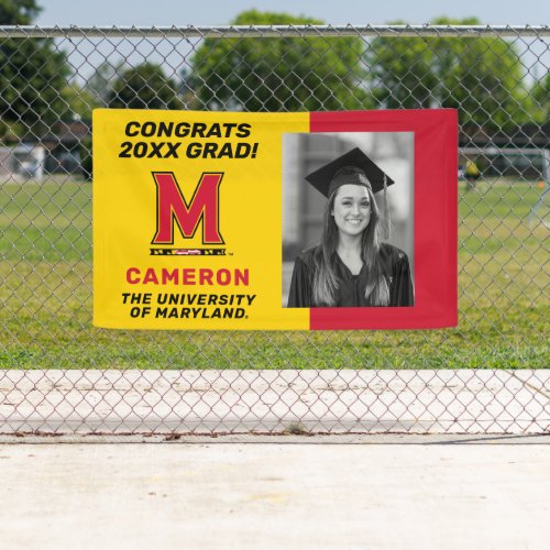 Maryland University M  Graduation Banner