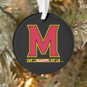 Maryland University M Holiday Ornament