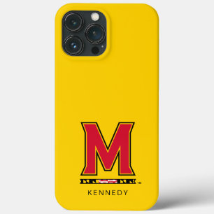 Maryland University M Logo Add Your Name iPhone 13 Pro Max Case