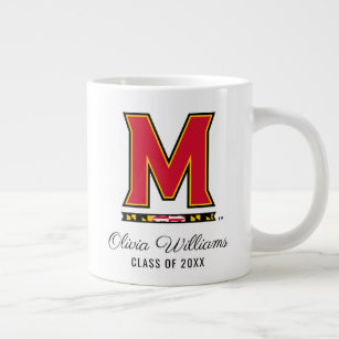 Maryland University M Logo   Add Your Name Giant Coffee Mug