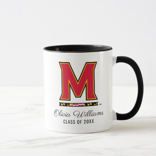 Maryland University M Logo   Add Your Name Mug