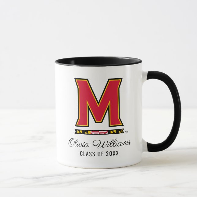 Maryland University M Logo  | Add Your Name Mug (Right)