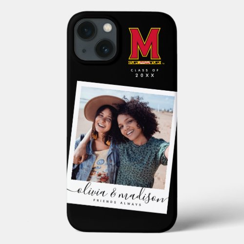 Maryland University M Logo  Add Your Photo iPhone 13 Case