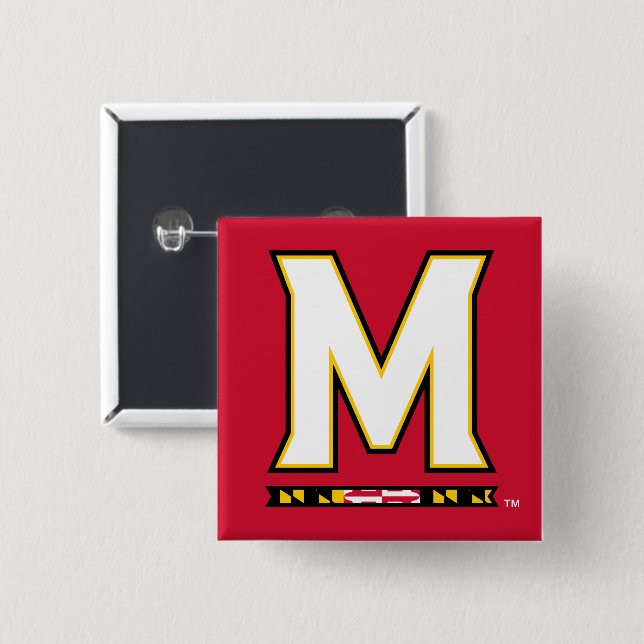 Maryland University M Logo Button (Front & Back)