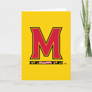 Maryland University M Logo Card