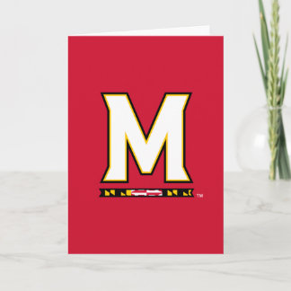 Maryland University M Logo Card