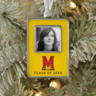 Maryland University M Logo Graduation Christmas Ornament