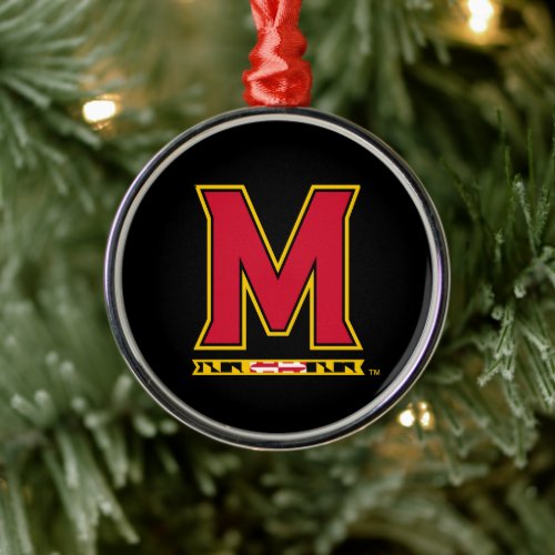 Maryland University M Logo  Graduation Metal Ornament