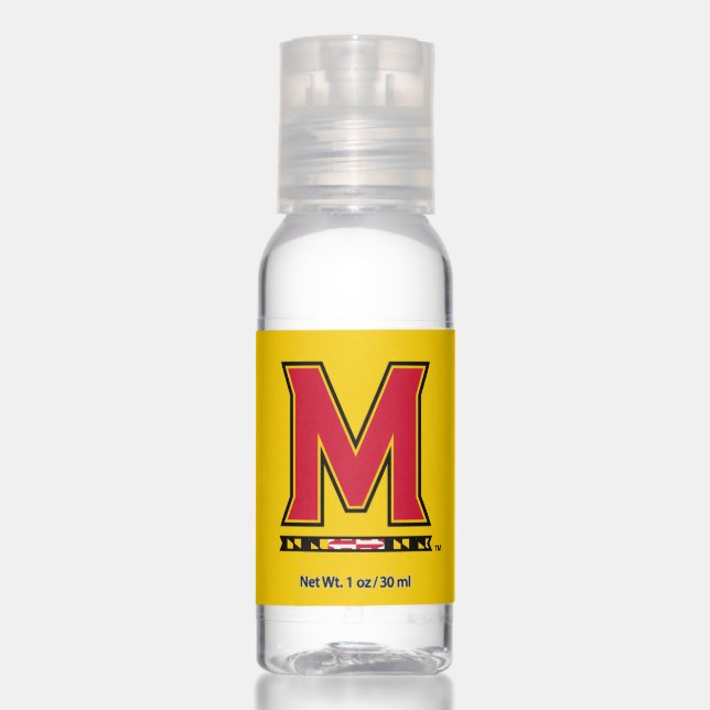 Maryland University M Logo Hand Sanitizer (Front)