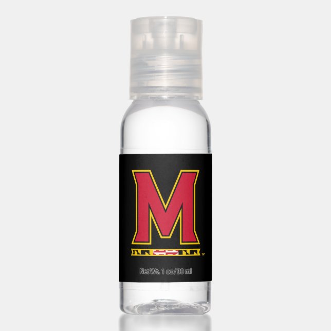 Maryland University M Logo Hand Sanitizer (Front)