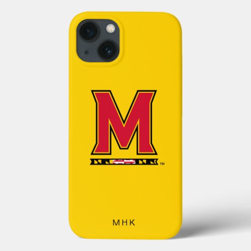 Maryland University M Logo  Monogram iPhone 13 Case
