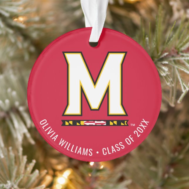 Maryland University M Logo Ornament (Tree)