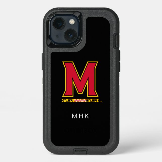 Maryland University M | Monogram Otterbox iPhone Case (Back)