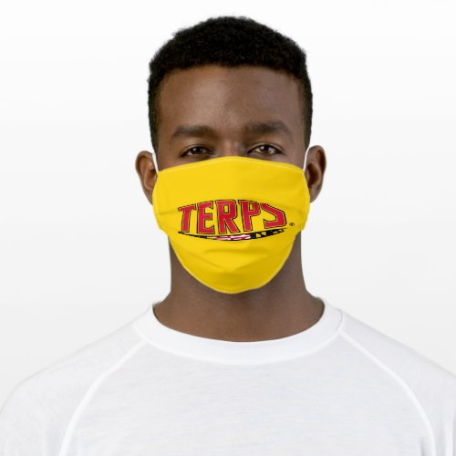 Maryland University Terps Flag Logo Adult Cloth Face Mask