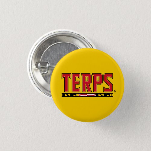 Maryland University Terps Flag Logo Button