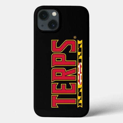 Maryland University Terps Flag Logo iPhone 13 Case