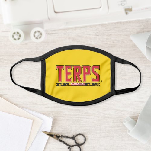 Maryland University Terps Flag Logo Face Mask