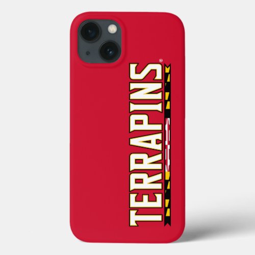 Maryland University Terps Flag Yellow Logo Case_Ma iPhone 13 Case