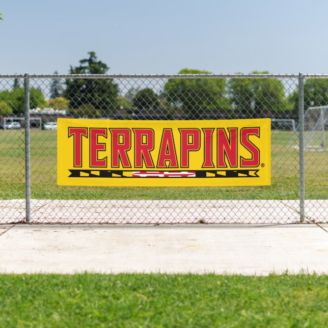 Maryland University Terrapins Flag Banner (Insitu)