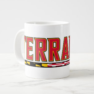 Maryland University Terrapins Flag Giant Coffee Mug