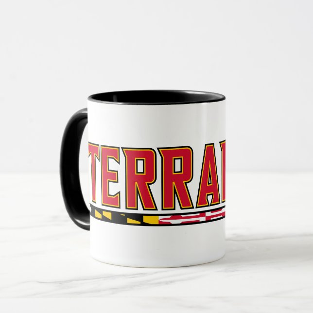 Maryland University Terrapins Flag Mug (Front Left)