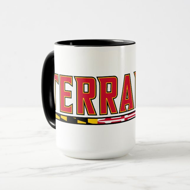 Maryland University Terrapins Flag Mug (Front Left)