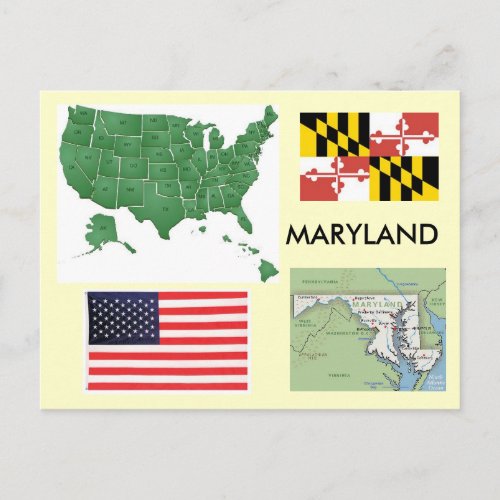 Maryland USA Postcard