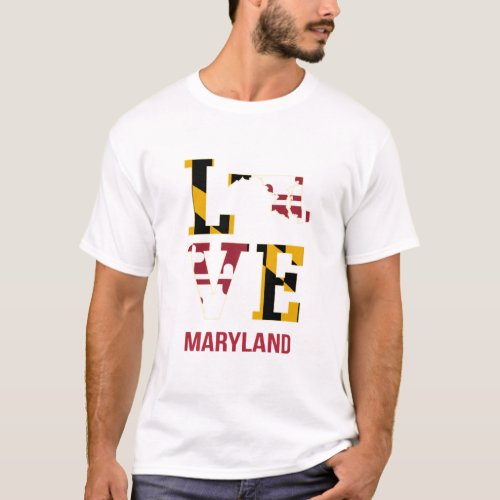 Maryland USA State Love T_Shirt