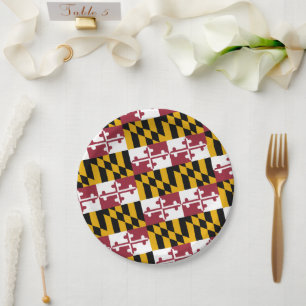Marylander Flag Design, Flag of Maryland Paper Plates