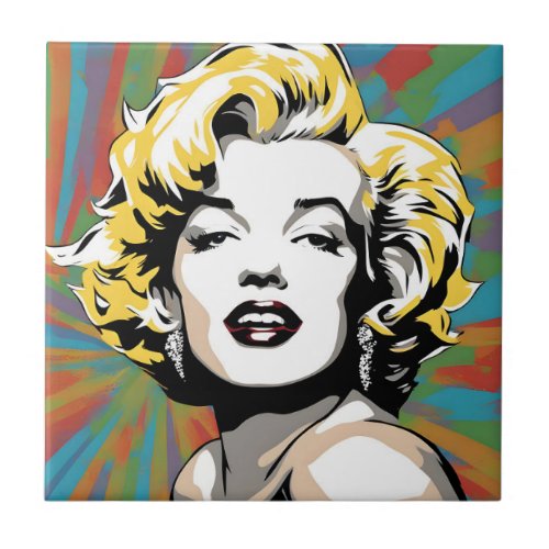 Marylin  Monroe art Ceramic Tile