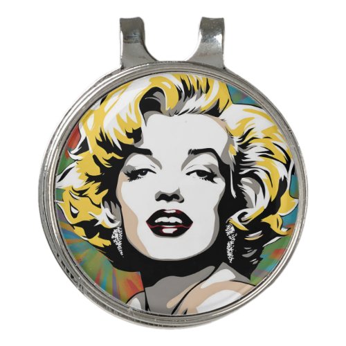 Marylin  Monroe art Golf Hat Clip